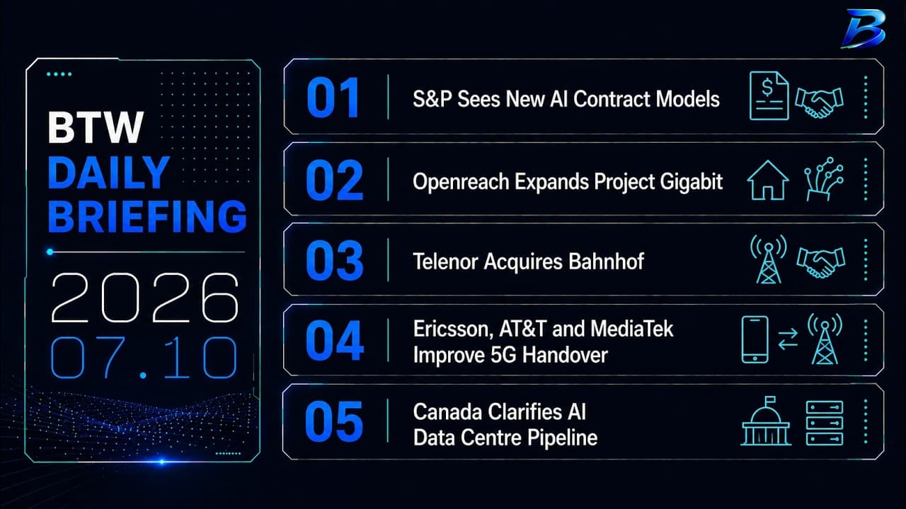 Daily briefing | AI data centre contracts, fibre rollout and telecom deals reshape networks