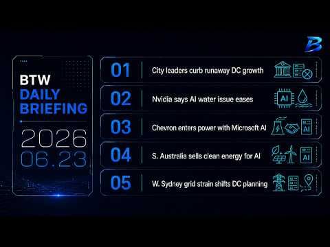 Daily briefing | AI data centres face power, water and planning pressure