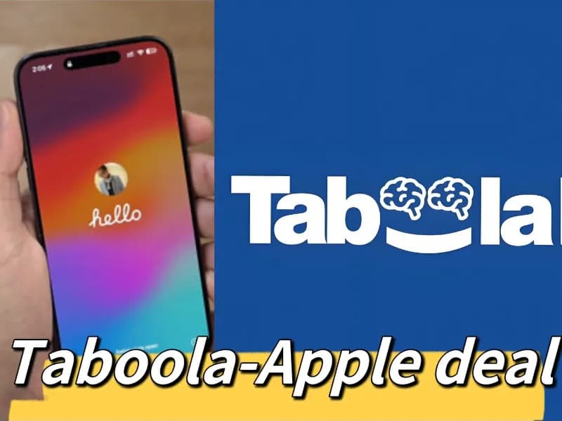 Taboola تحصل على صفقة كبرى مع Apple وارتفاع السهم بنسبة 11%