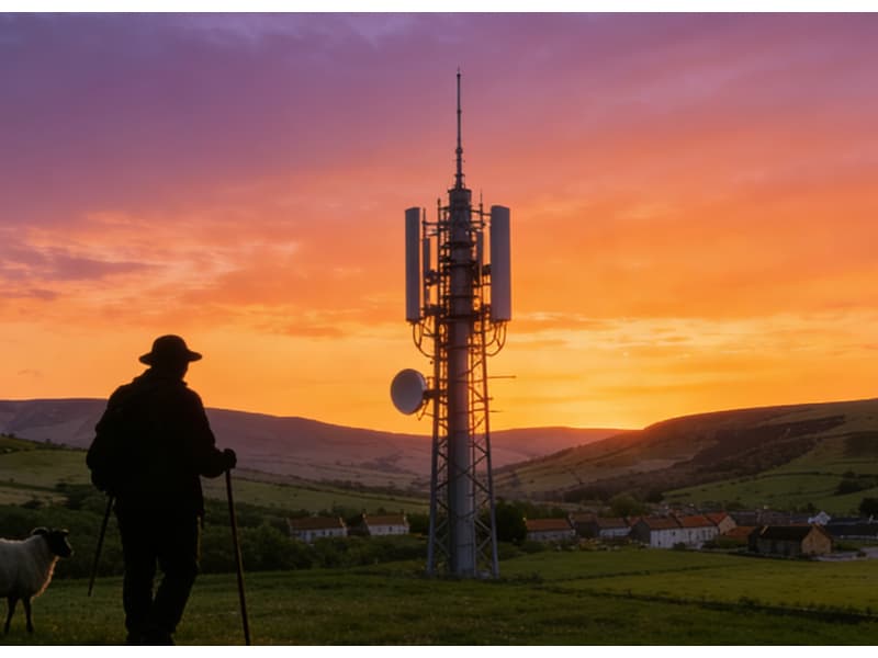 La Red Rural Compartida amplía la cobertura 4G a 100 nuevas antenas rurales en Reino Unido