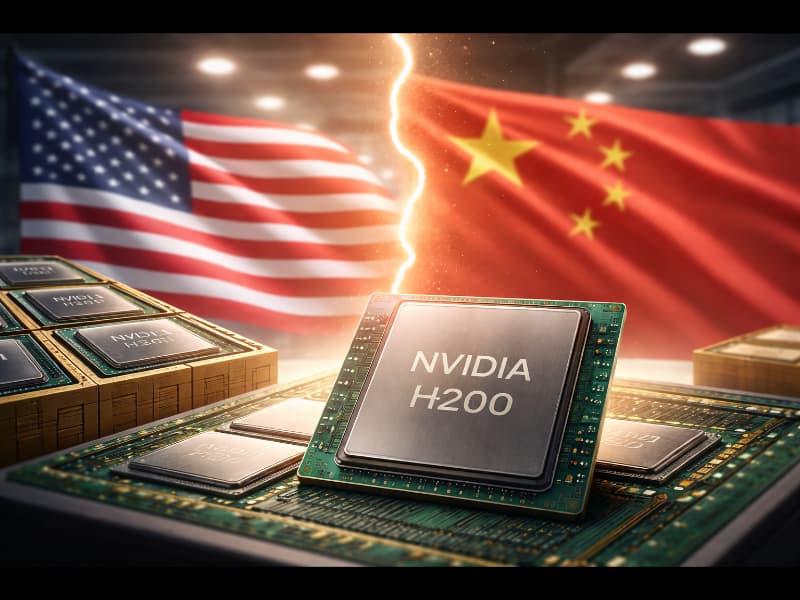 China bloqueia chips de IA H200 da Nvidia apesar da autorização de exportação americana