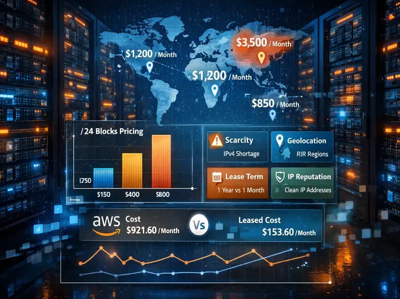 IPv4 lease pricing: what factors affect cost