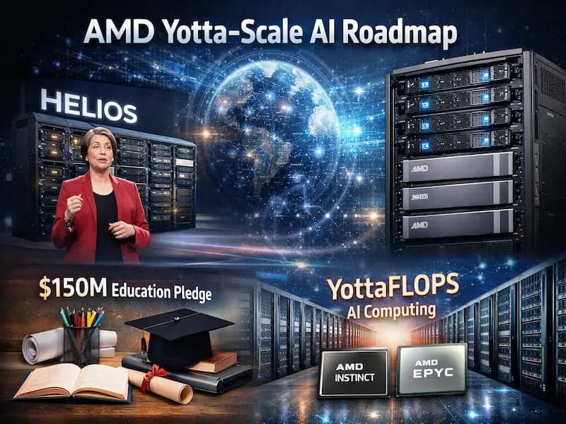 AMD traza el futuro de la IA a ‘escala yotta’ con un compromiso educativo de 150 millones de dólares