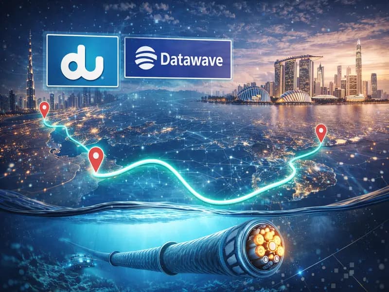 Du と Datawave、湾岸とシンガポールを結ぶ新海底ルート