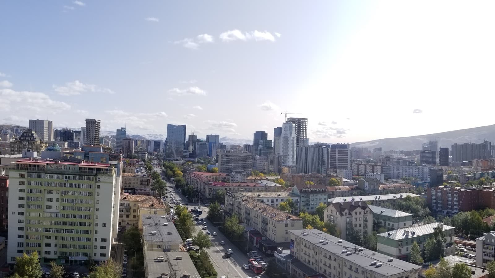 A city view of Ulaanbaatar, Mongolia.