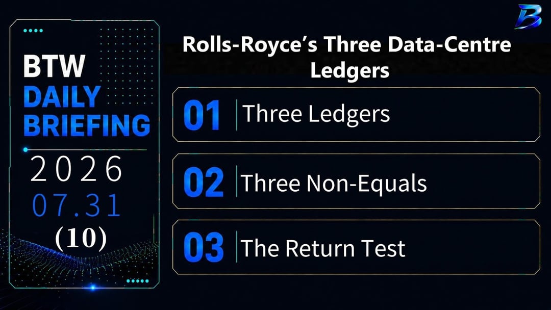 Rolls-Royce Data-Centre Growth: Orders, Revenue and Margin Are Not Equal