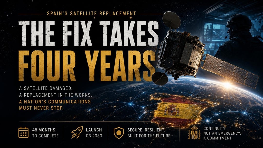 Spain’s Military Satellite Replacement Will Take Four Years