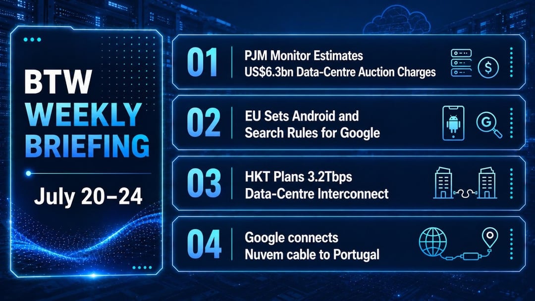 Weekly Briefing | Google Rules, Data-Centre Power & Global Connectivity