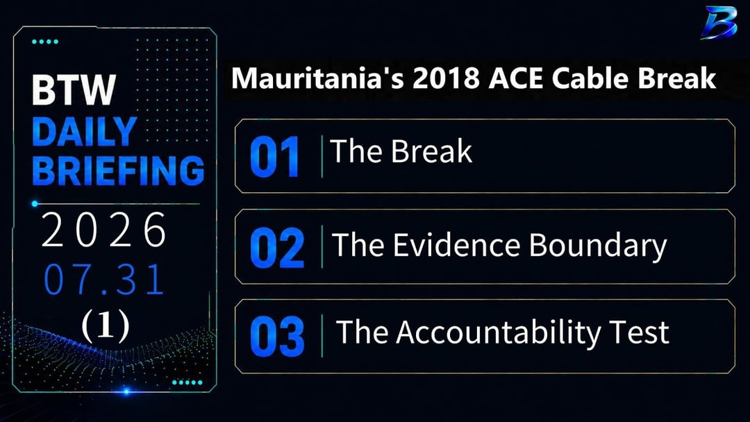 Mauritania’s ACE Cable Break: When Backup Routes Face Reality