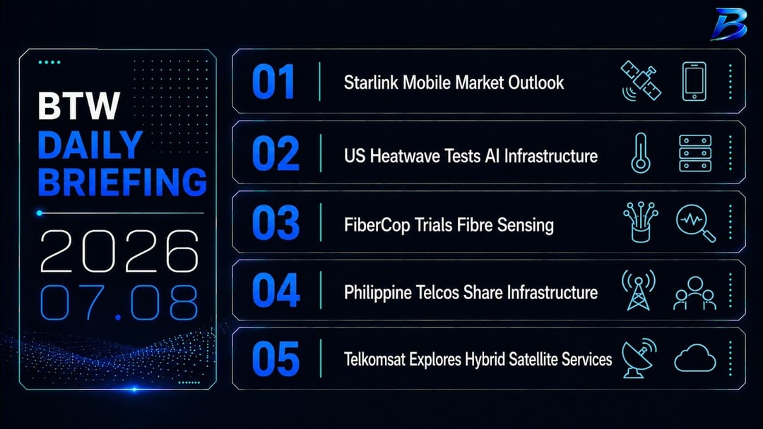 Daily briefing | Operators rethink mobile, fibre and satellite infrastructure