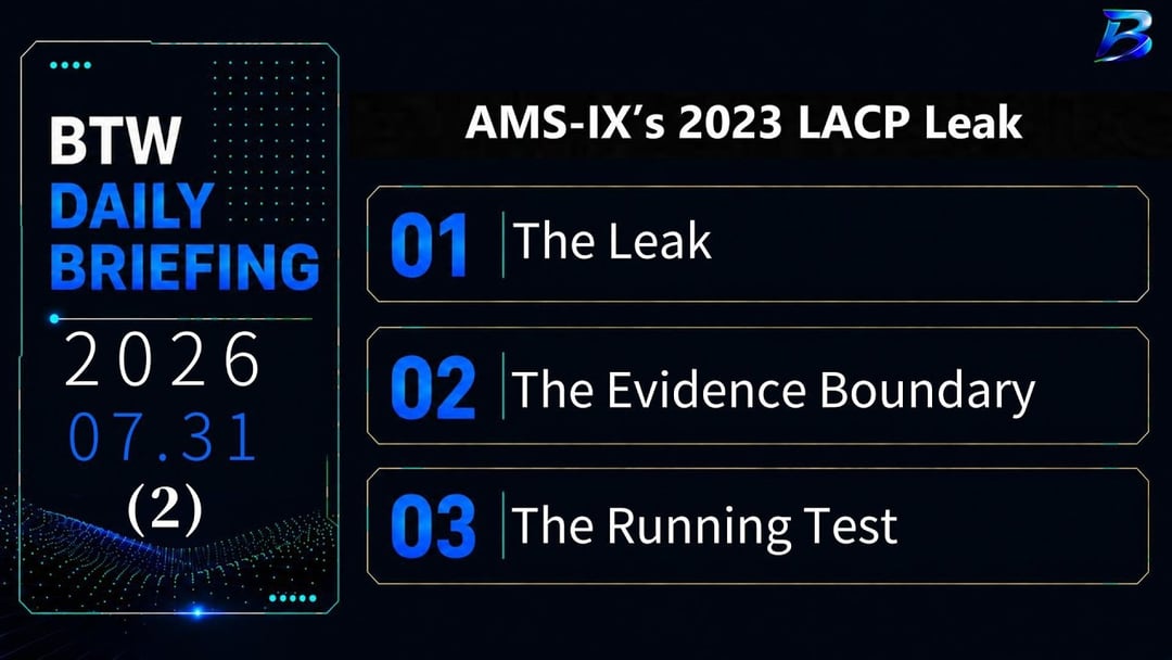 AMS-IX’s LACP Leak: Multiple Links, One Shared Failure