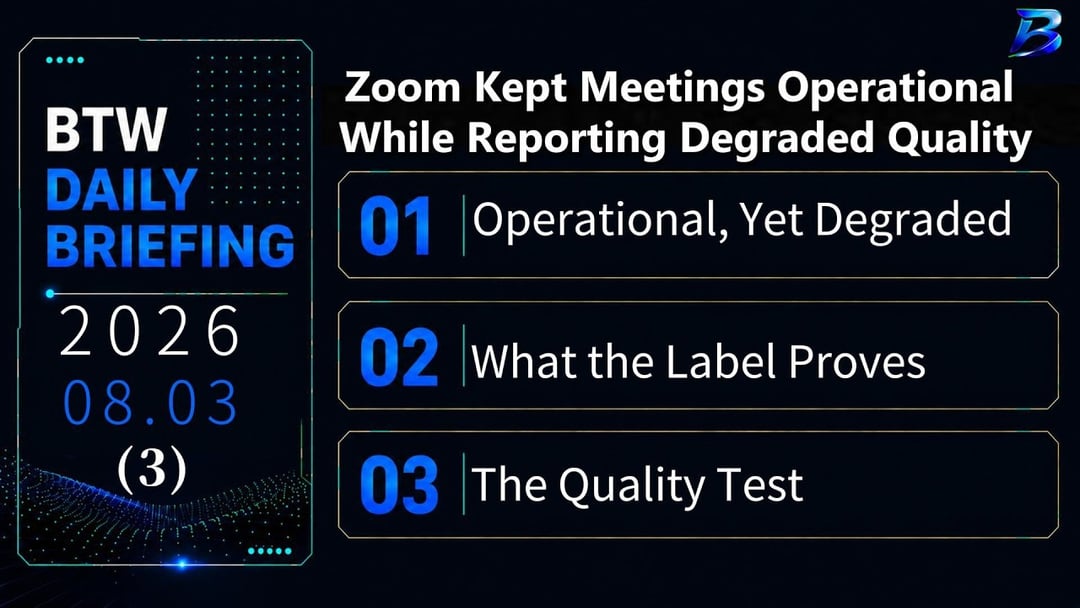 Zoom Stayed Operational While Meeting Quality Declined