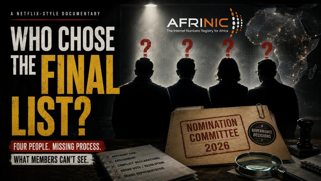 Who Chose AFRINIC’s 2026 Nomination Committee?