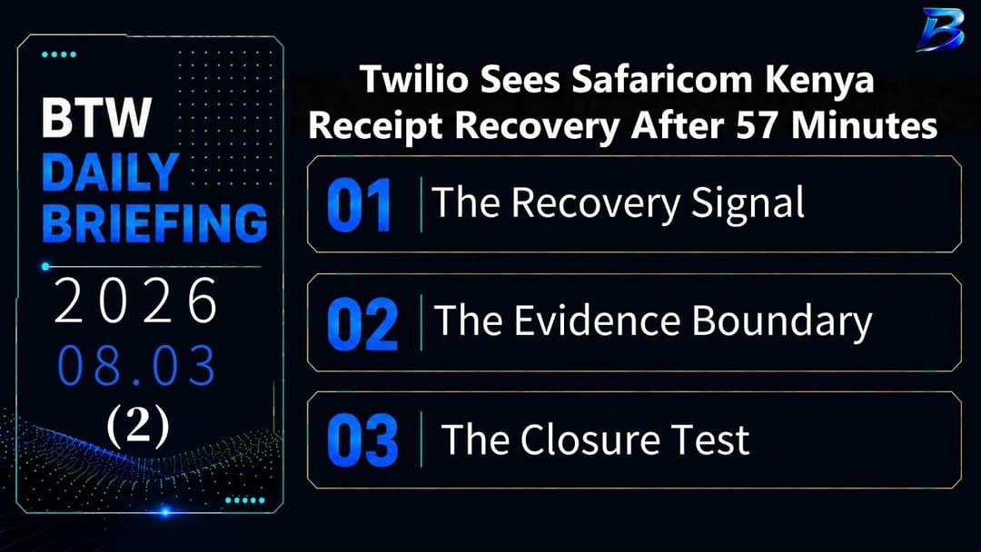 Twilio Saw Safaricom Delivery Receipts Recover After 57 Minutes