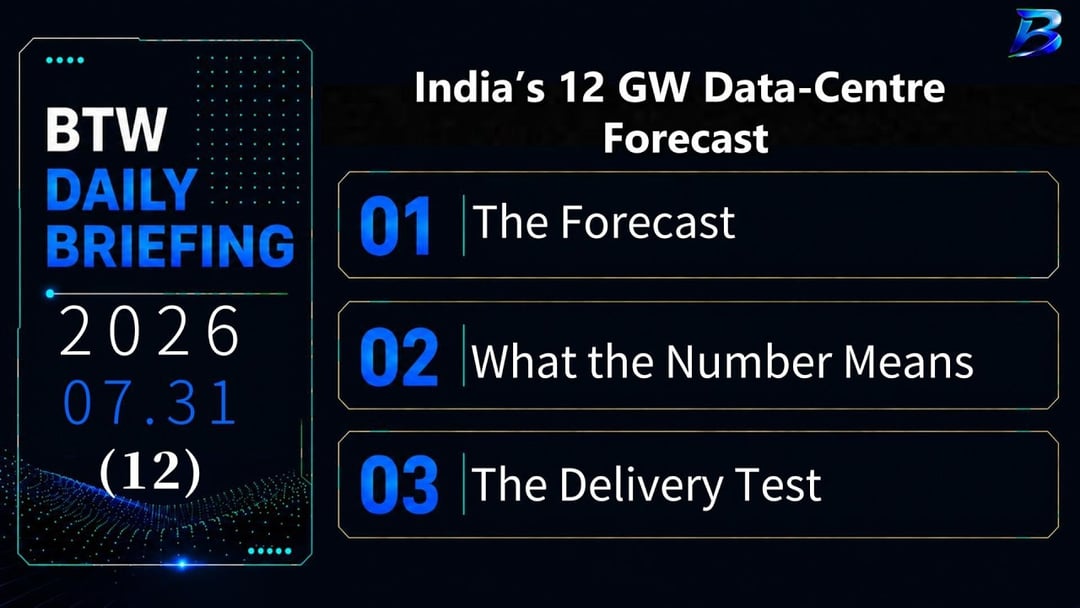 India’s 12 GW Data-Centre Forecast Still Faces the Delivery Test