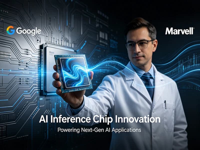 Google em negociações com a Marvell para co-desenvolver chips de inferência de IA