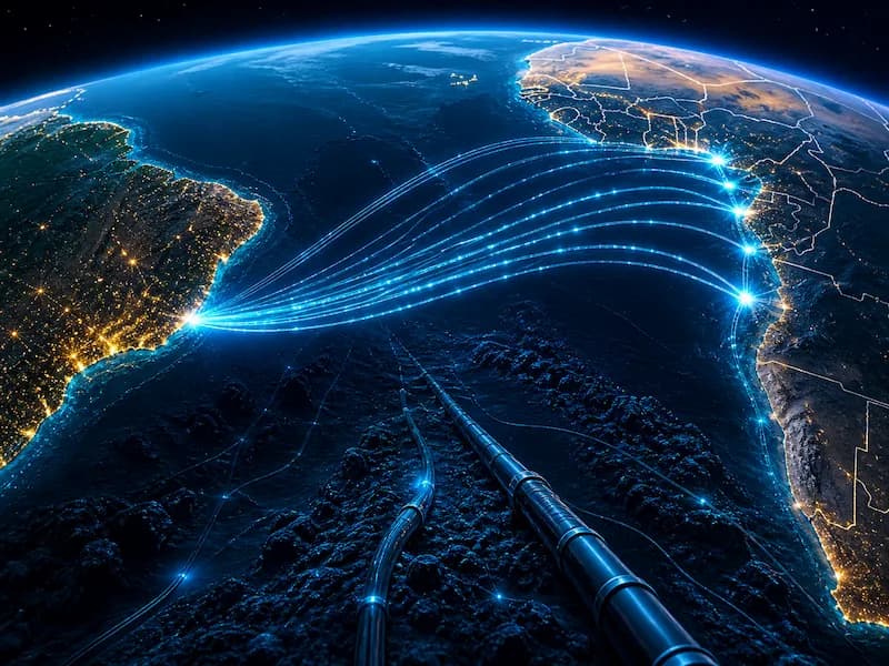 Editorial image for Angola Cables closes South Atlantic cable ring.