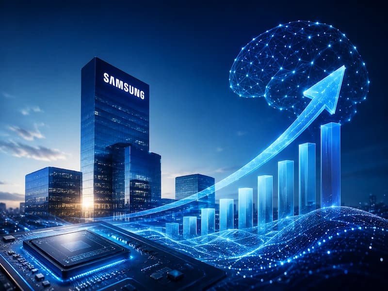 Editorial image for Samsung crosses $1tn valuation with AI chip rally.