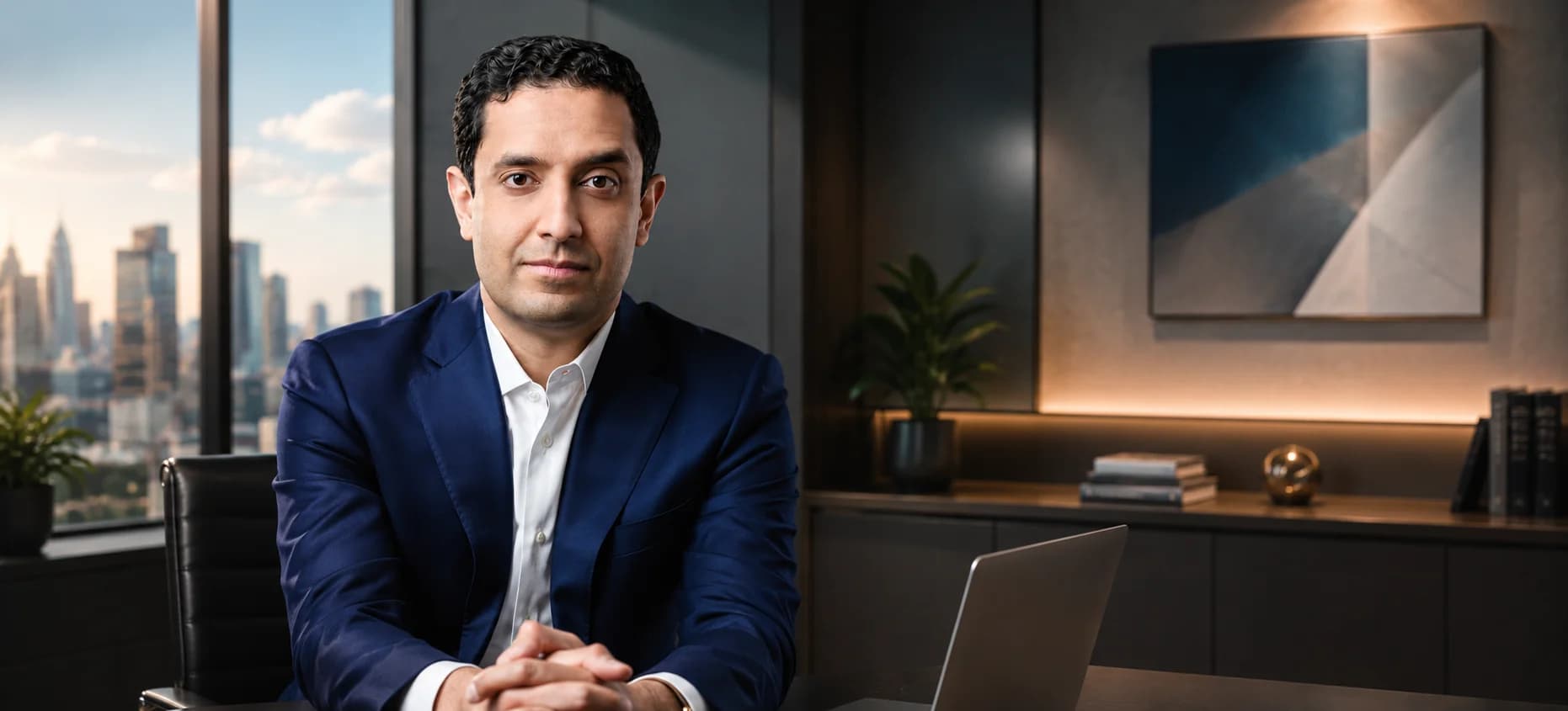 AI-generated editorial portrait of Abbas Hasan, used for the BTW profile "Abbas Hasan".