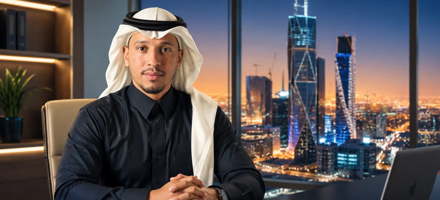 AI-generated editorial portrait of Ahmed AlShrem, used for the BTW profile "Ahmed AlShrem".