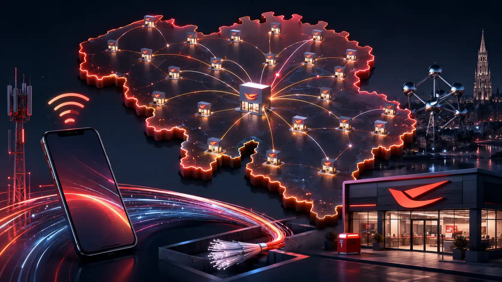 Digi étend la distribution mobile et fibre avec le réseau Bpost