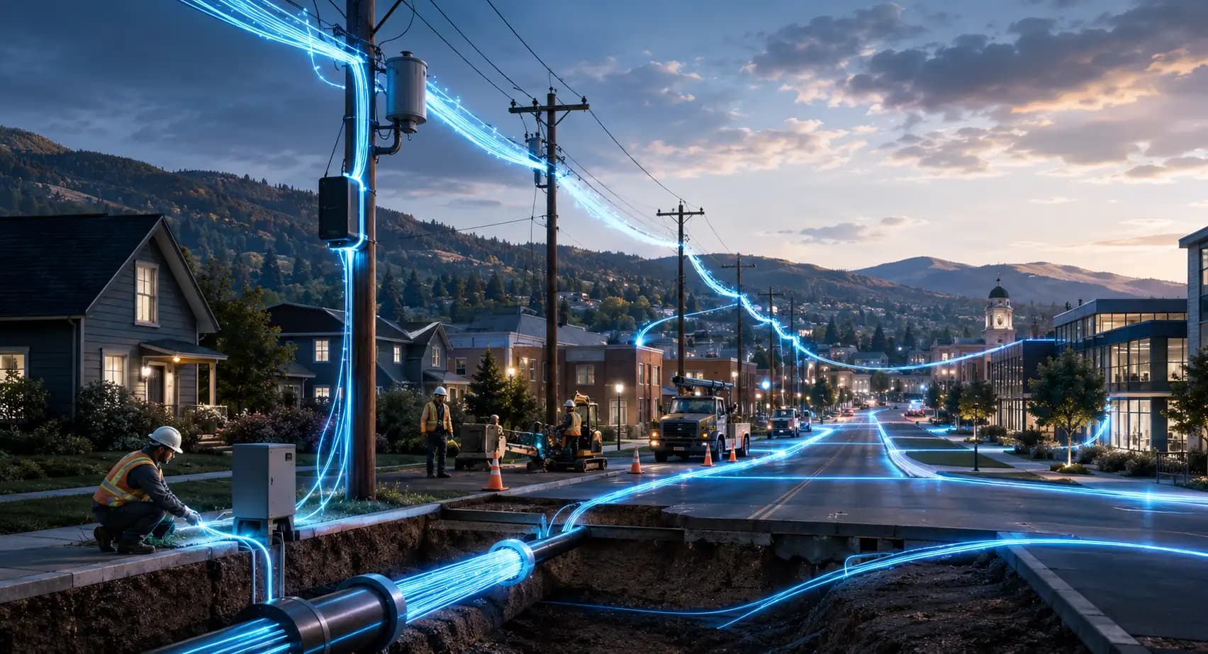 La construction de la fibre municipale d'Ukiah atteint 32 % d'achèvement avec une activation progressive