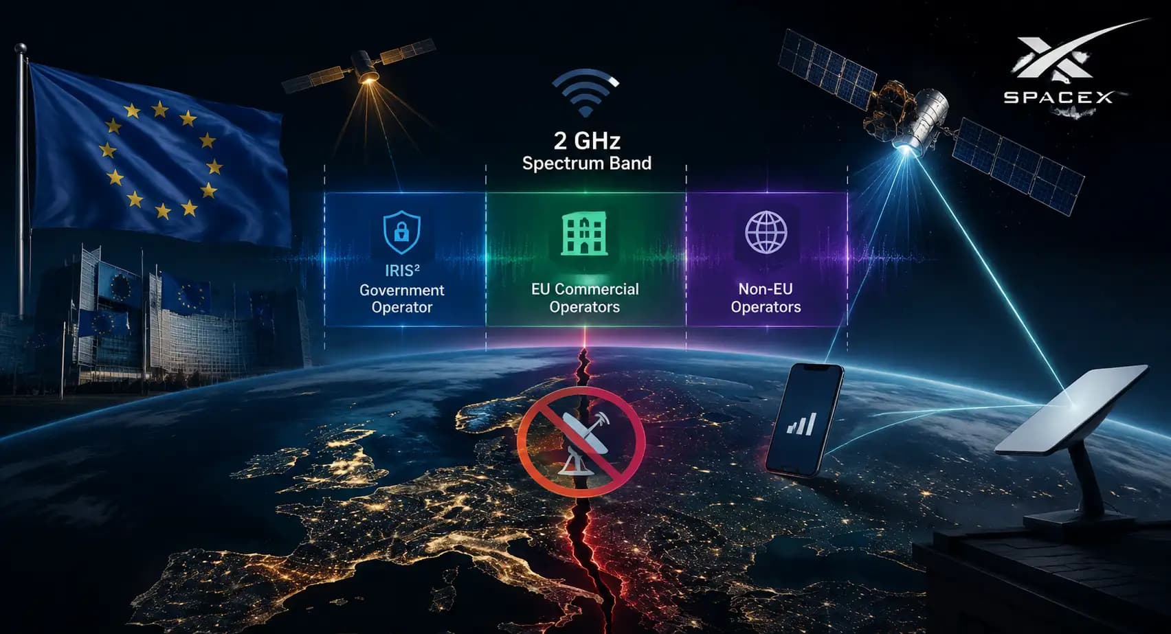 SpaceX Opposes EU 2 GHz Spectrum Plan