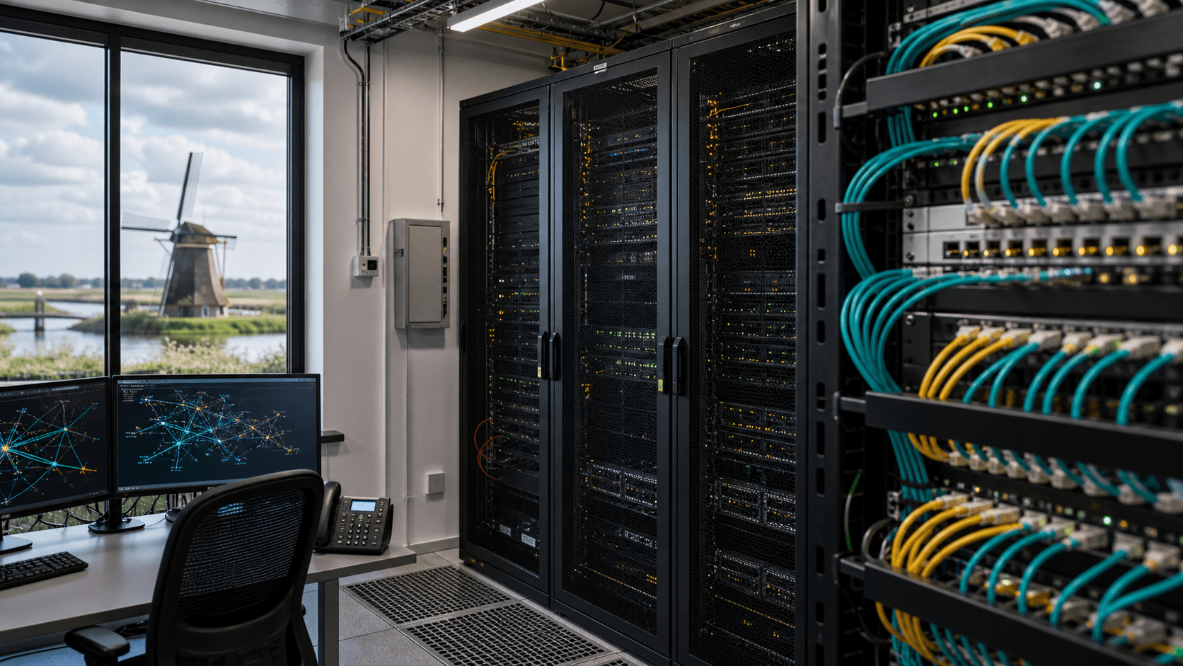 Editorial infrastructure scene for Lubbers Box Telematica B.V.