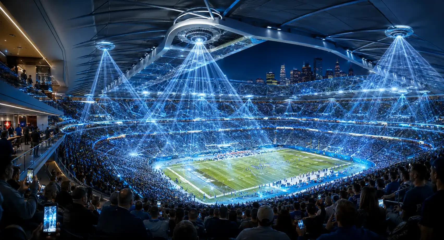 Extreme、NFL スタジアム向けマルチビーム Wi-Fi を発表