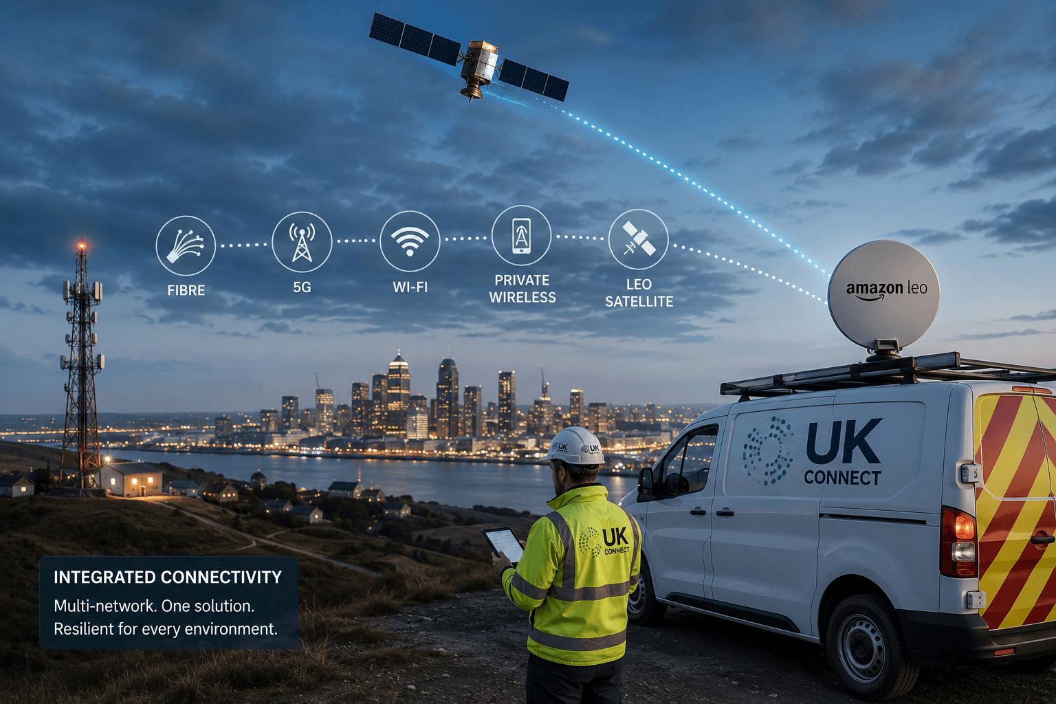 Amazon Leo、企業向け攻勢で UK Connect を起用
