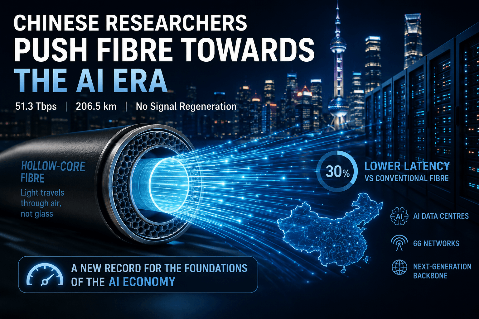 Des chercheurs chinois poussent la fibre vers l'ère de l'IA