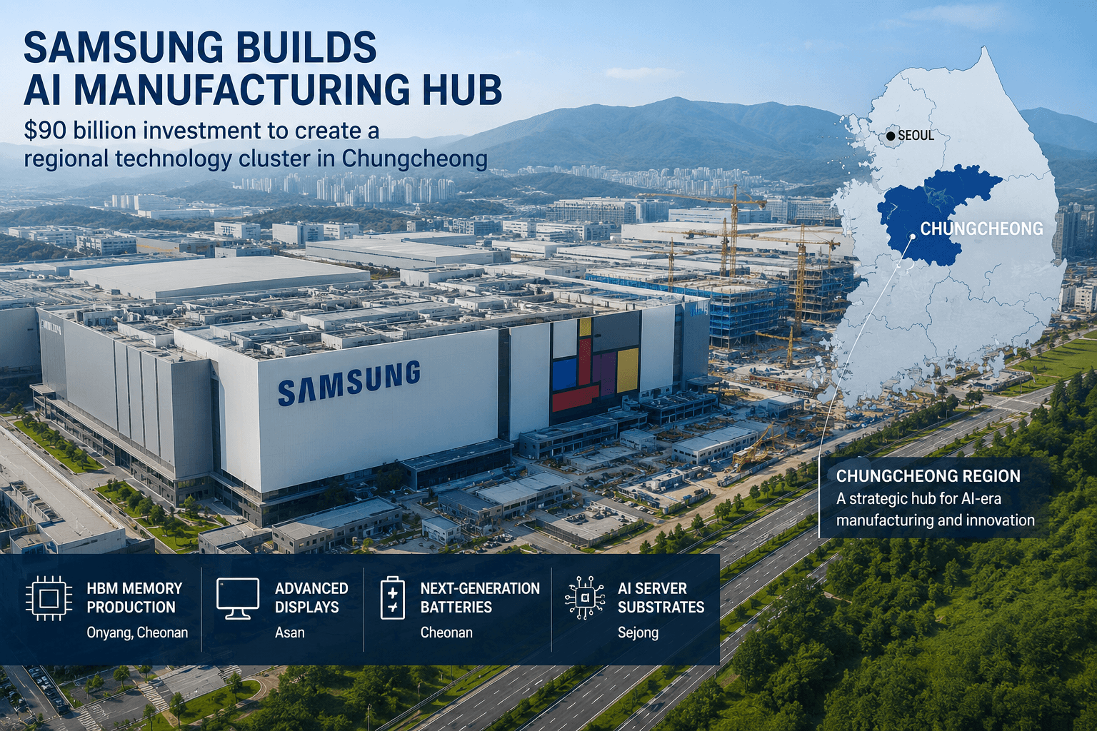 Samsung construit un pôle régional de fabrication d'IA