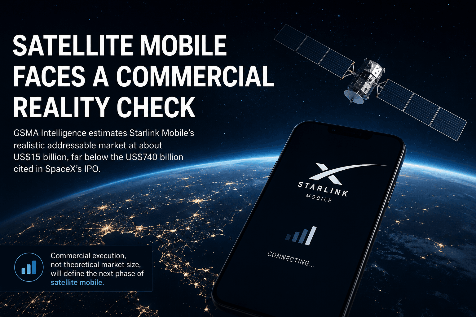 La telefonía móvil satelital se enfrenta a una prueba de realidad comercial