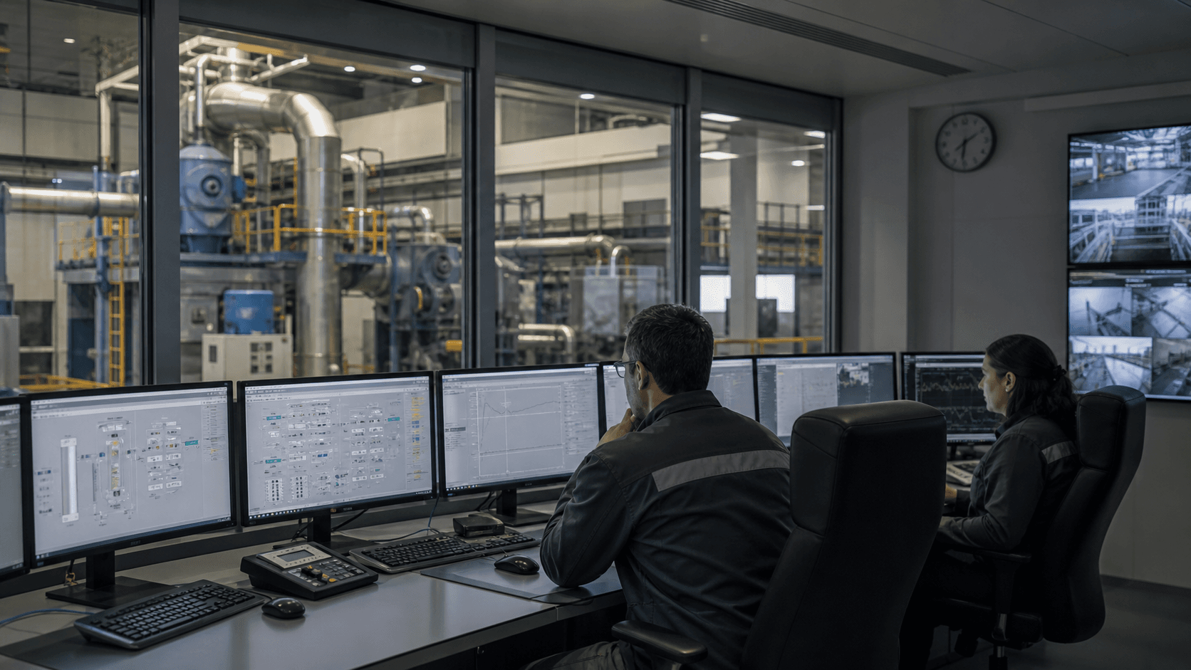 Editorial image showing the operational workflow behind ANDRITZ AUTOMATION LTD.: move a process-control change or optimization recommendation into an accepted operating state.