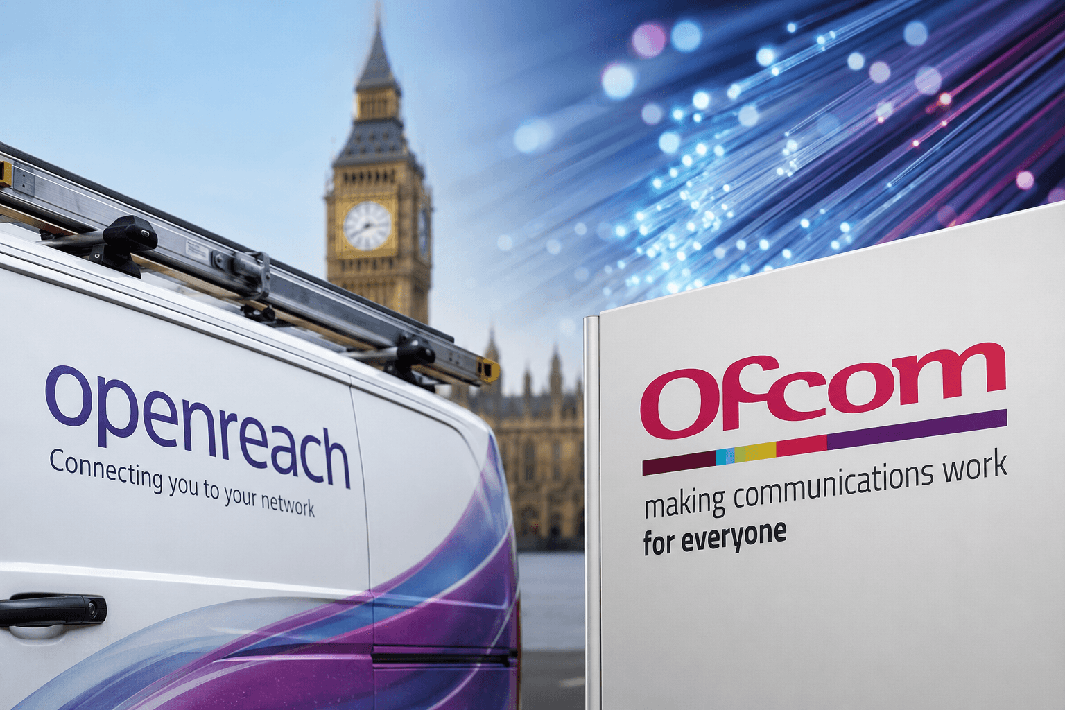 Openreach full-fibre network infrastructure representing Ofcom’s review of a proposed wholesale discount offer