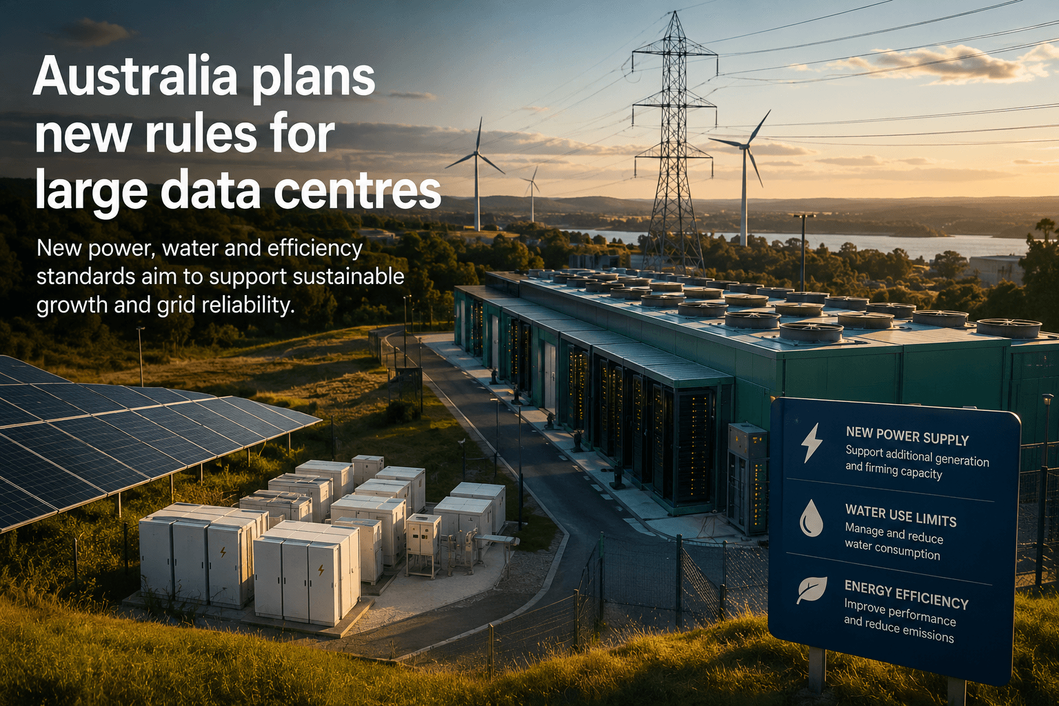 Estados australianos se oponen a las normas de energía para centros de datos