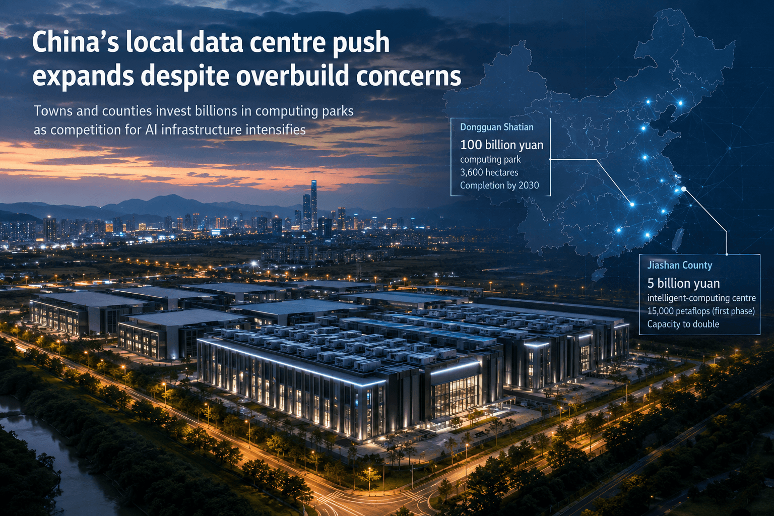 Centros de datos locales en China, pese a sobredotación