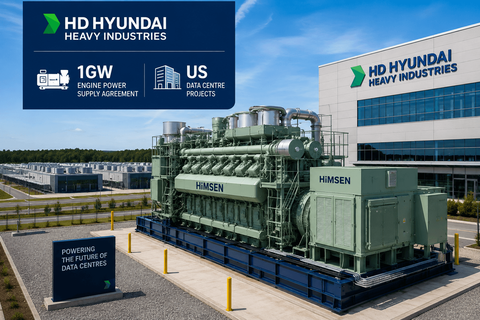 HD Hyundai gewinnt 1-GW-Rechenzentrums-Stromauftrag