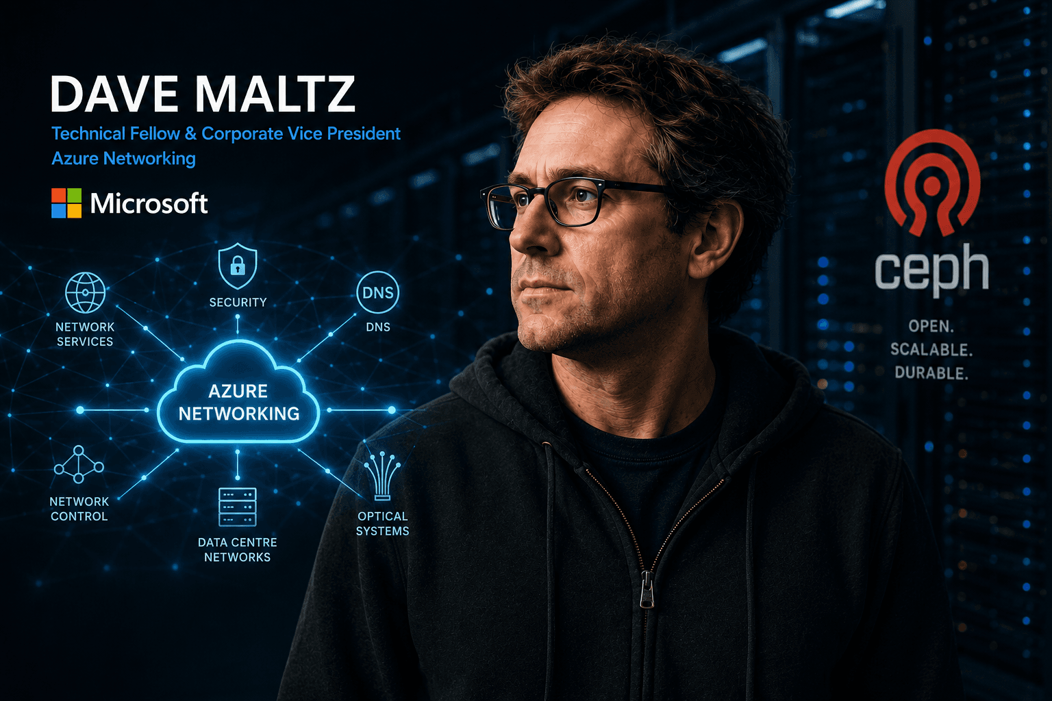Dave Maltz e a pilha operacional por trás da rede do Azure