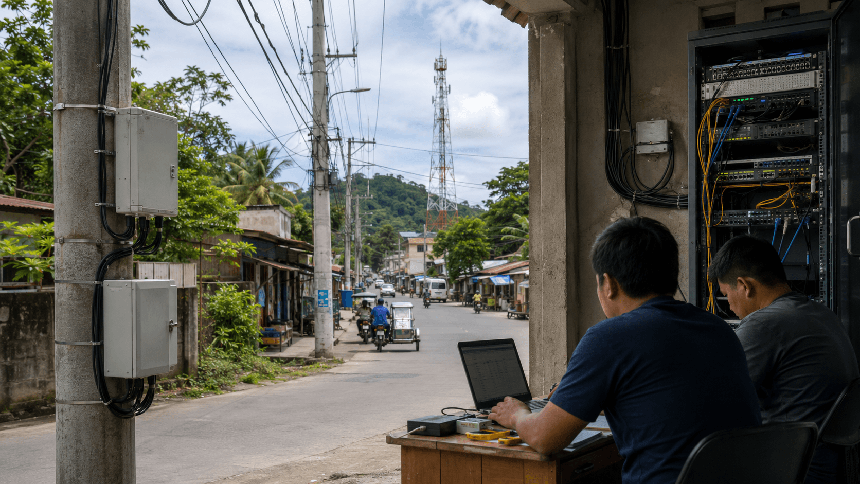 Editorial infrastructure image for SkyBroadband Provincial Network