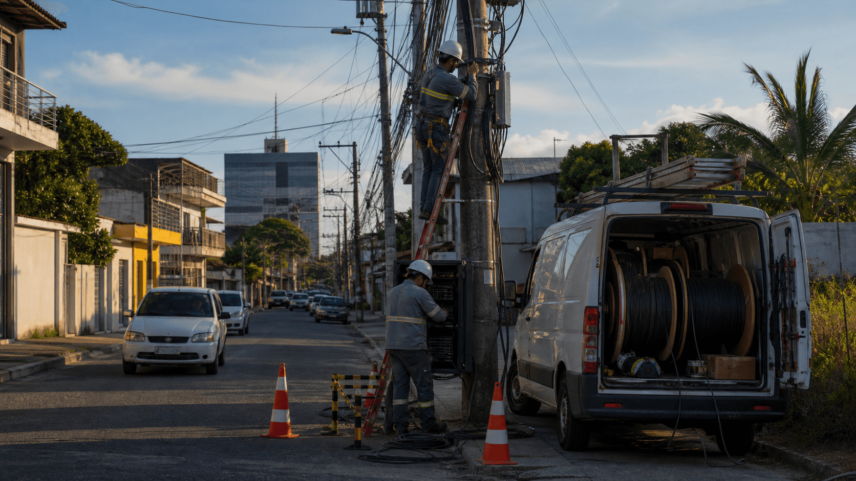 Le roll-up fibre de Vero se confronte au dernier kilomètre local
