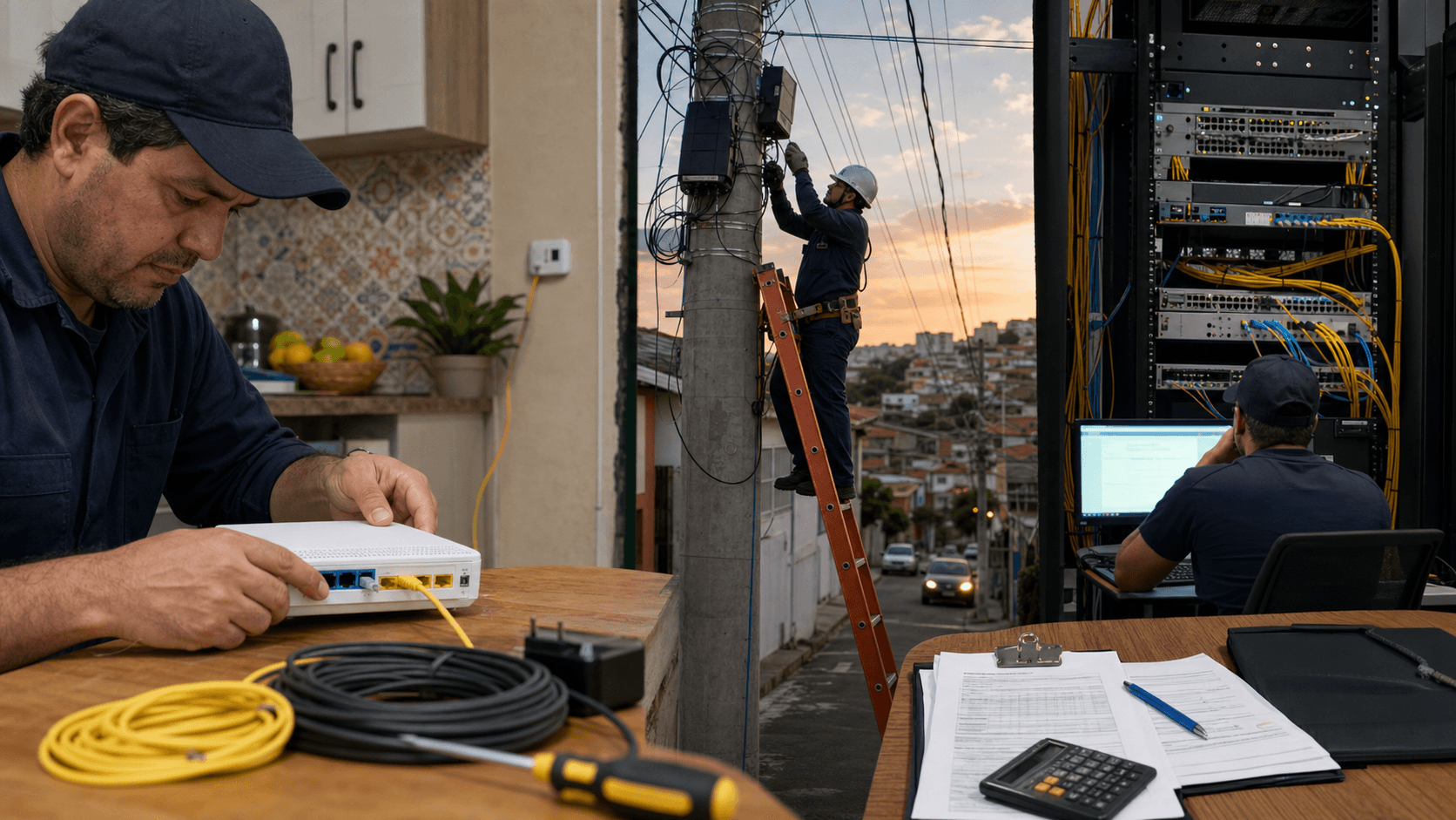 Under Internet とブラジルアクセスネットワークの初回構築後の回収期間