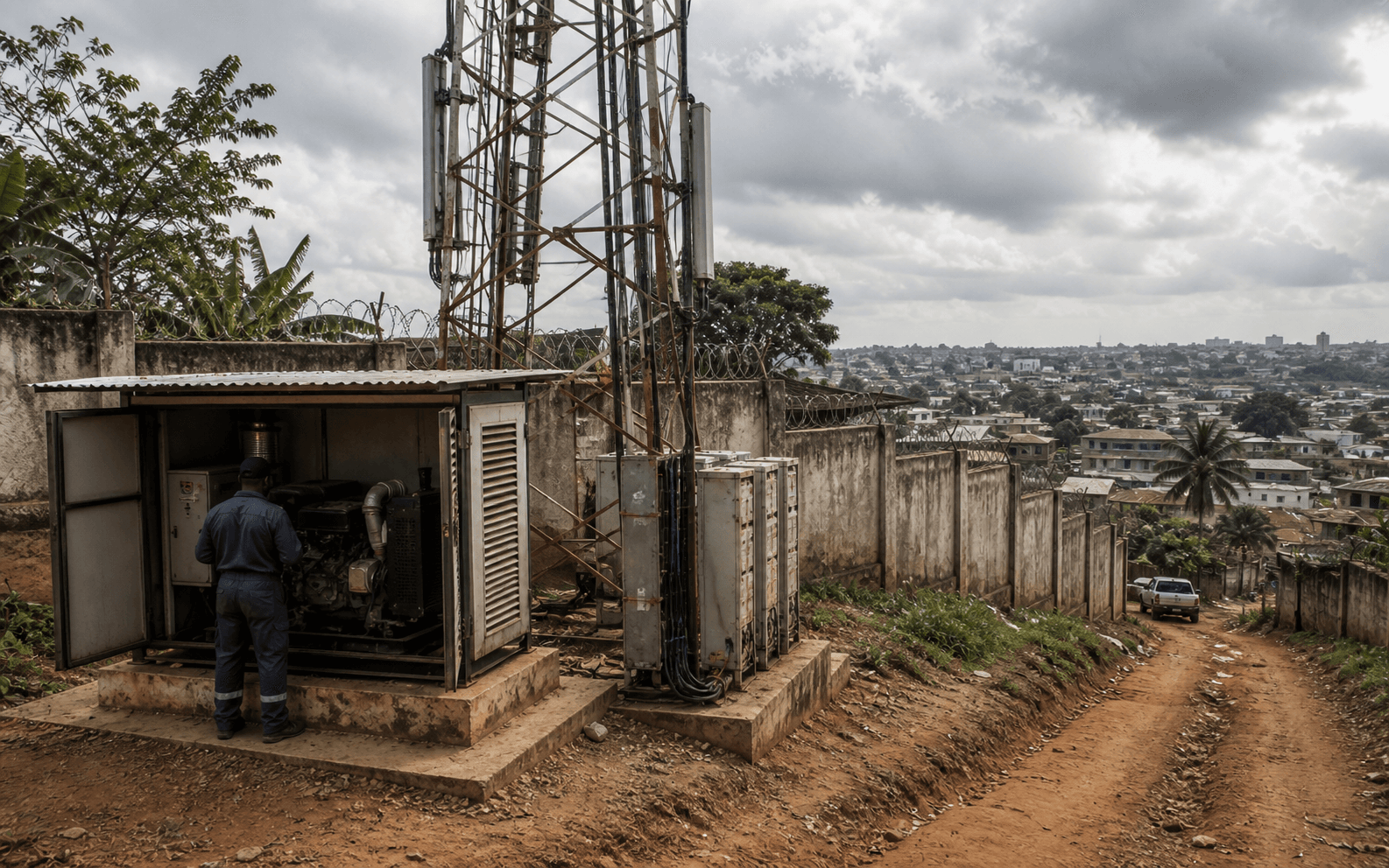 Orange Centrafrique et le prix de maintenir une tour en service