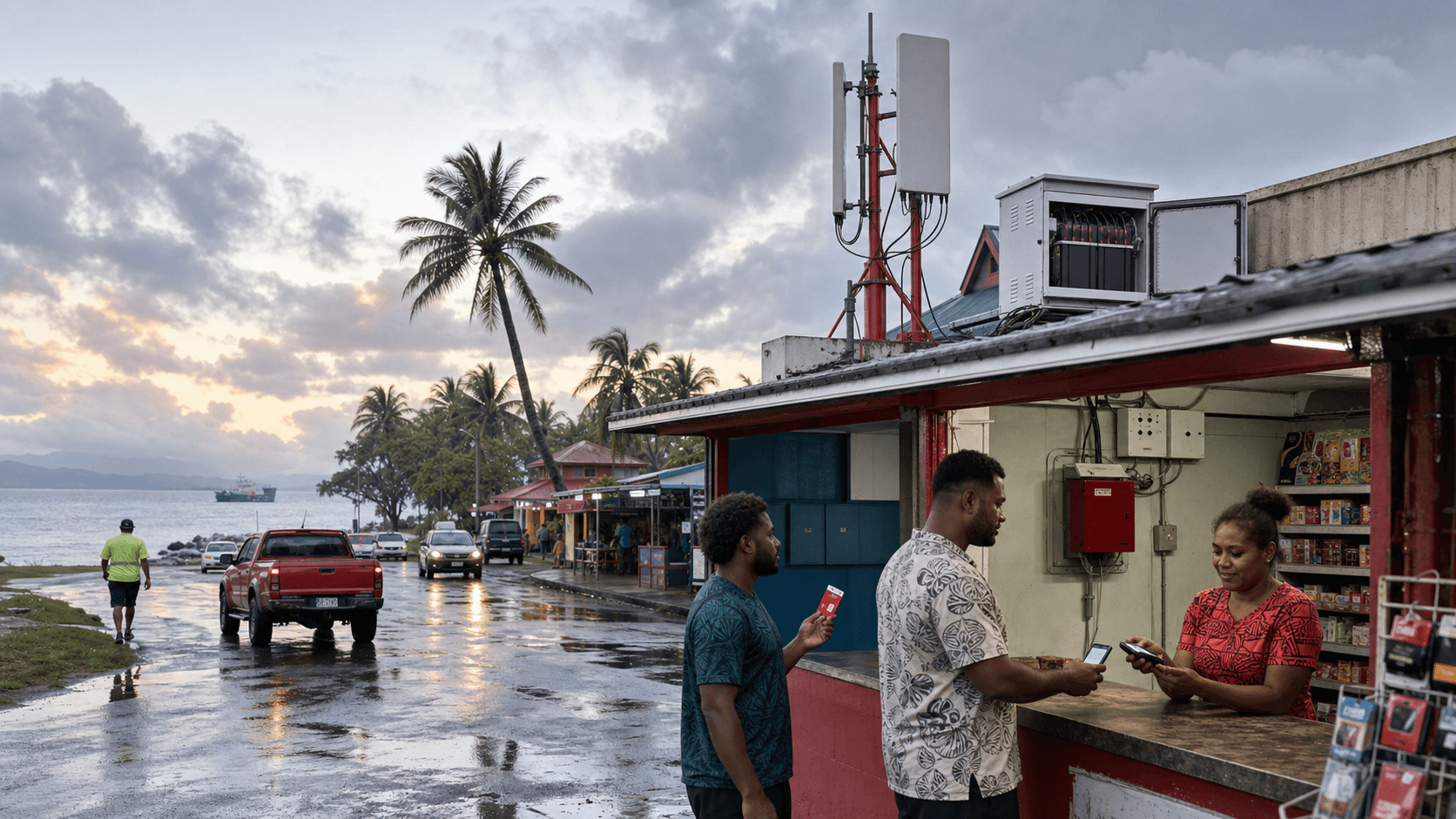 Editorial infrastructure image for Vodafone Fiji Limited