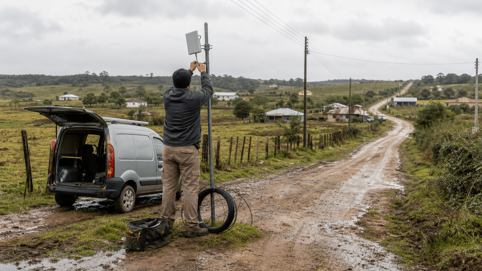 Nettron lleva el acceso remoto brasileño más allá de las calles fáciles de fibra