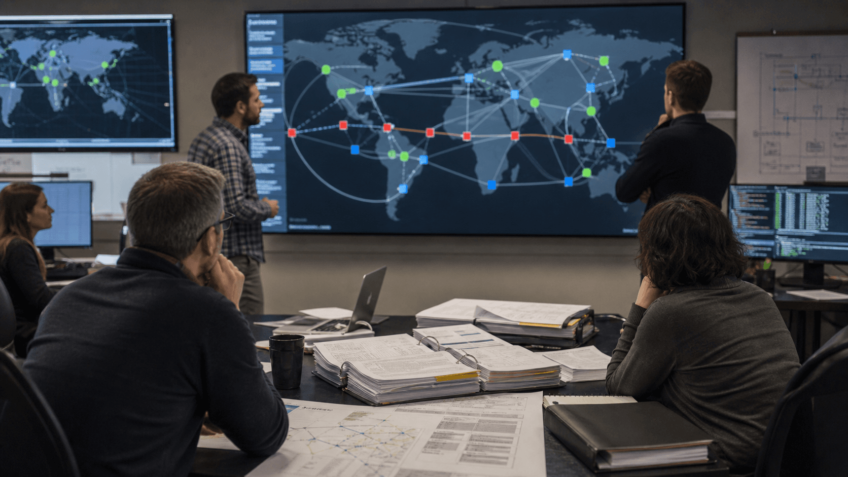 Photorealistic editorial risk and accountability image for Meta's six-hour disappearance: control-plane coupling, DNS reachability, and accountability