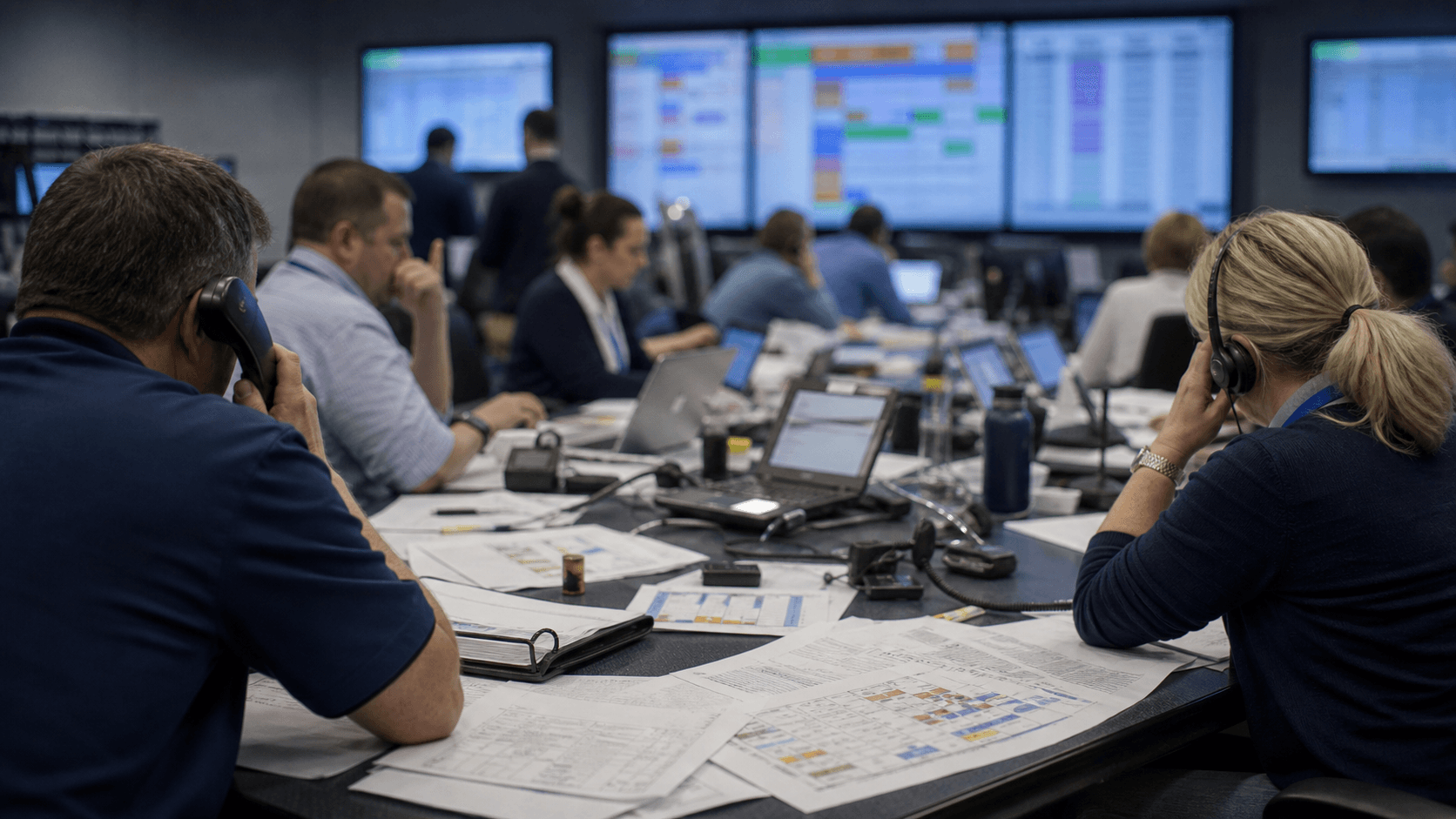 Photorealistic editorial risk and accountability image for Southwest and the crew-scheduling failure that turned weather into a systems accountability case