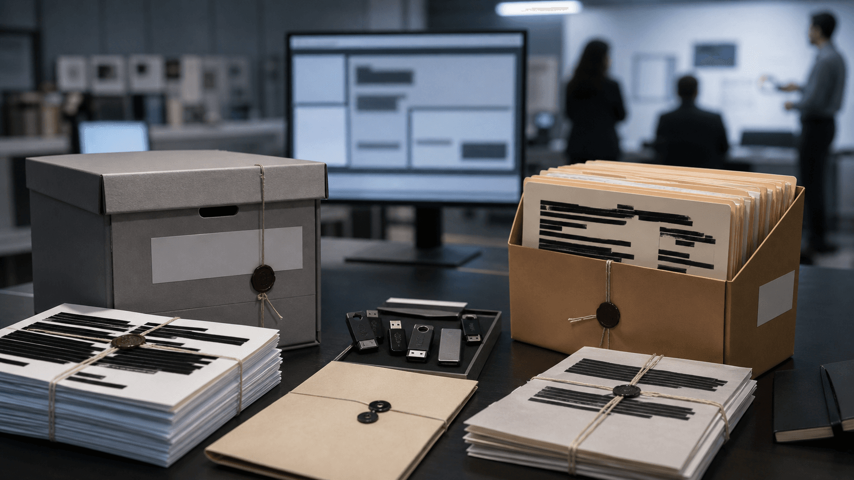 Photorealistic editorial risk and accountability image for Adobe made source code and customer records a shared credential-accountability test