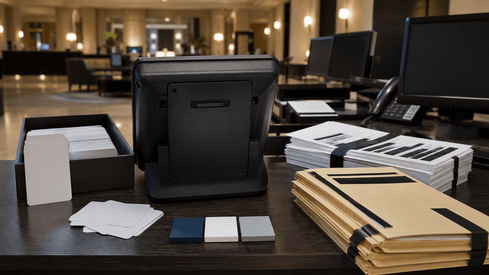 Photorealistic editorial risk and accountability image for Hyatt made hotel payment systems a segmentation-accountability test