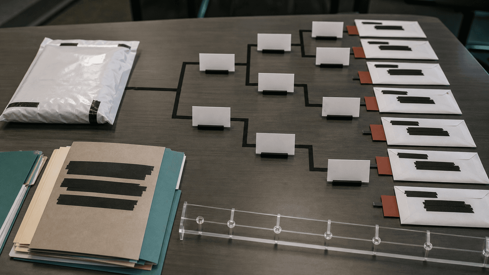 Photorealistic editorial risk and accountability image for Progress MOVEit made customer notification chains a managed-transfer accountability test